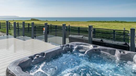Sea view hot tub