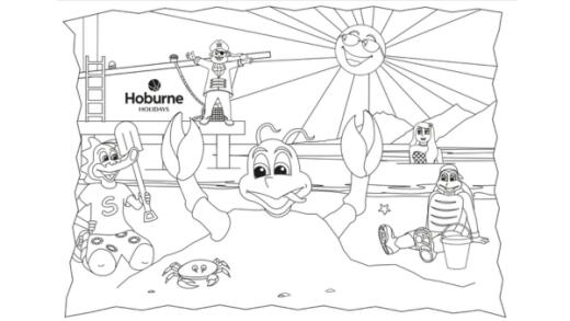 Sammy squad colouring graphic larry