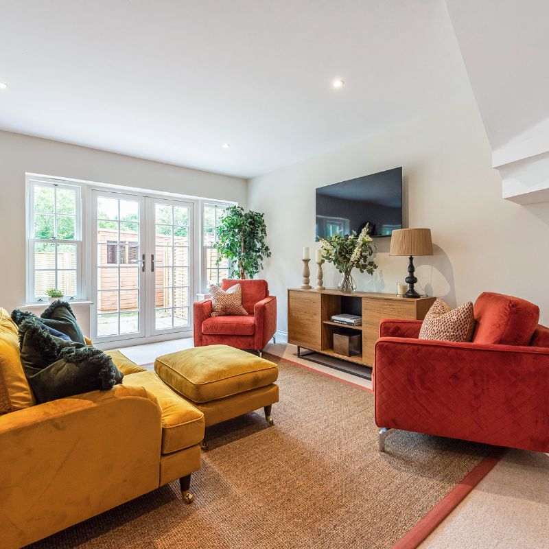 Lounge area in house