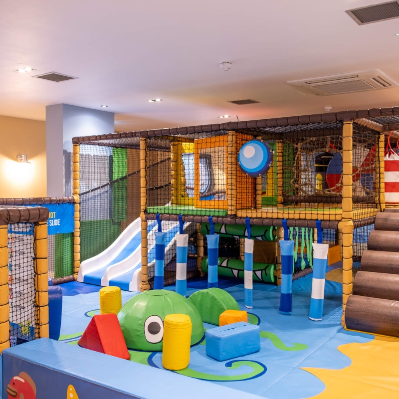 Soft play and dining area