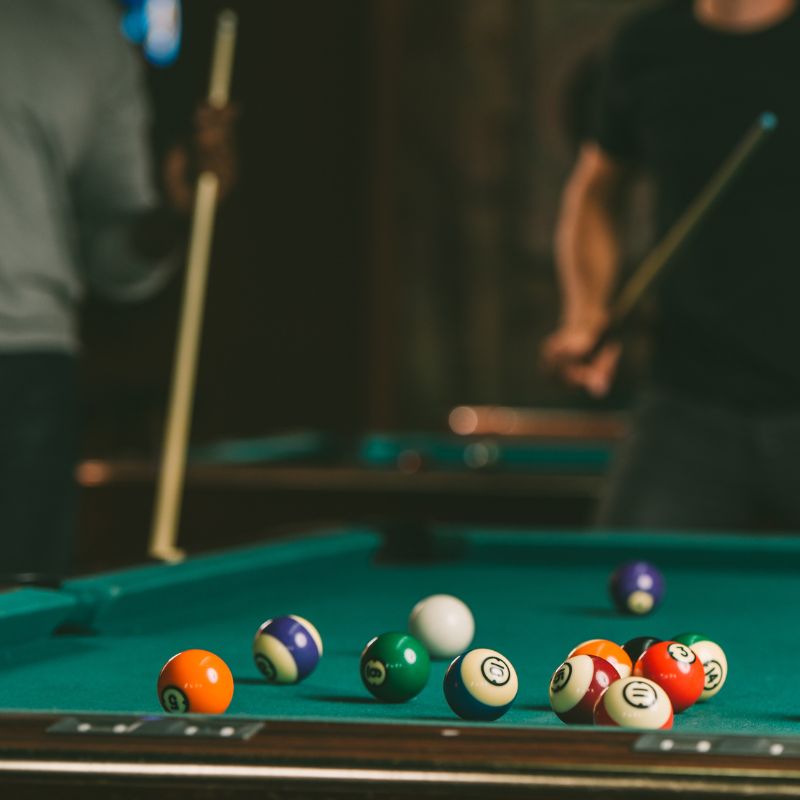 Pool table area