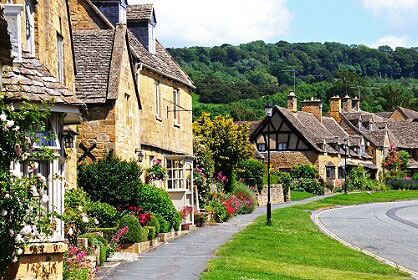 Country cottages in Broadway, Gloucestershire