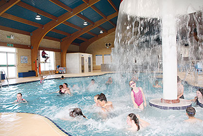 Heated indoor pool at Hoburne Blue Anchor