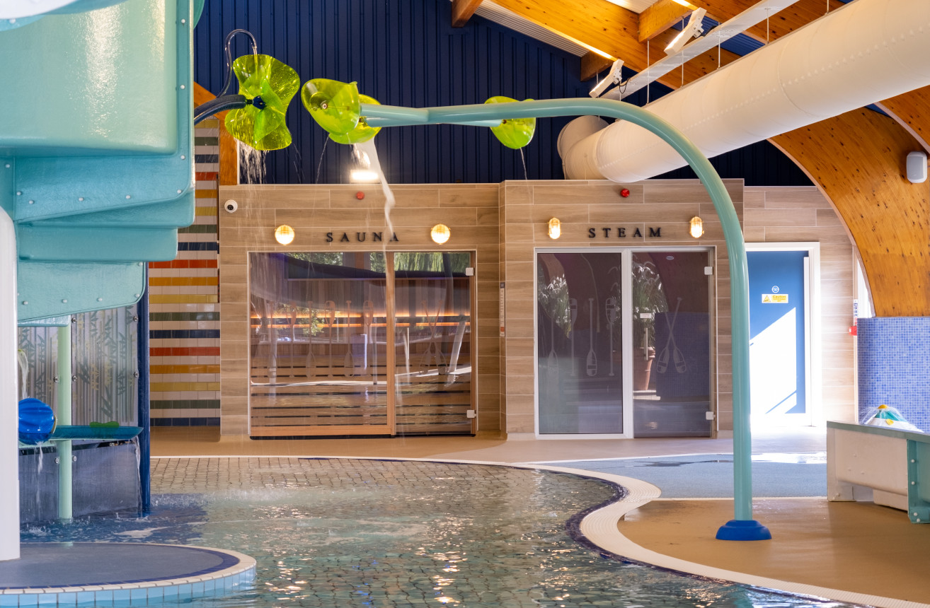 The Sauna and Steam room facilities at Hoburne Cotswold