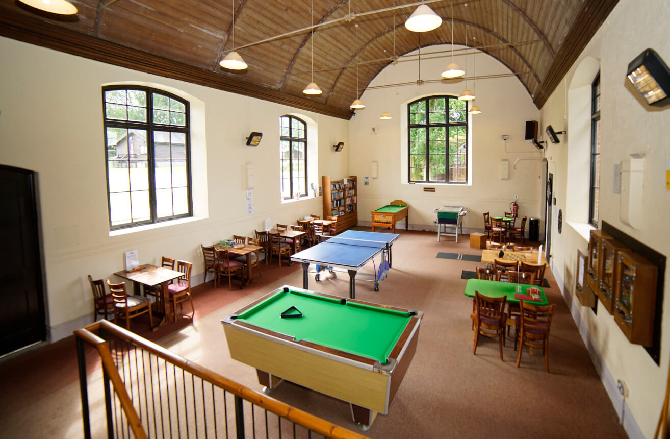 Games room at Hoburne Doublebois
