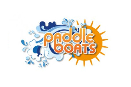 Paddle boats logo blue and orange