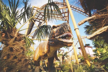 Dinosaur attraction at Paultons Park