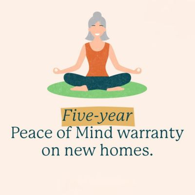 5 year peace of mind warranty graphic