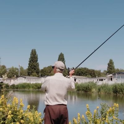 Man fishing on the lakes