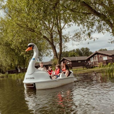 Pedalos on lakes