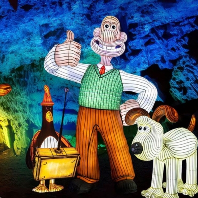 Illuminated cave   Wallace and Gromit and friends