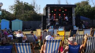 Band performing at Hoburne Park