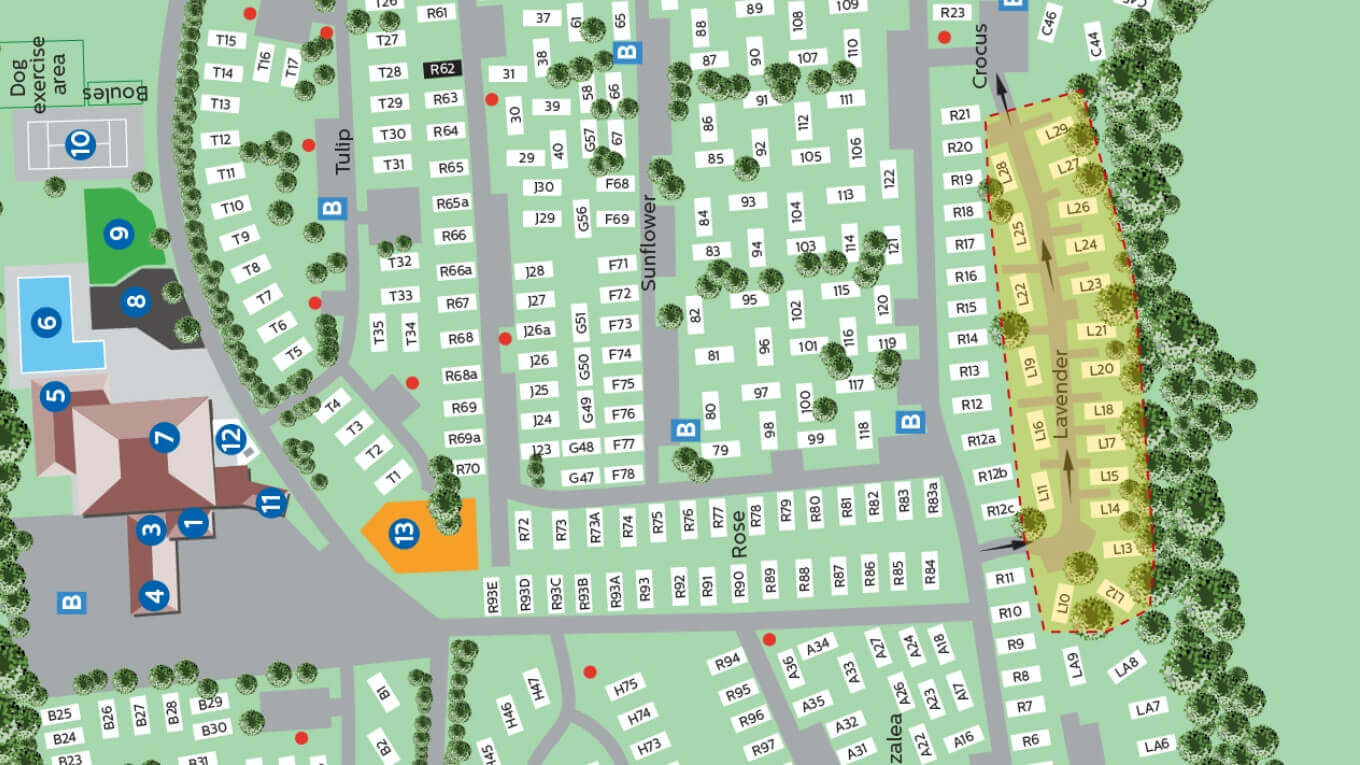 Hoburne Park Map