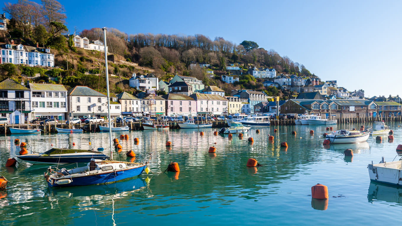 The fishing village of Looe, a short drive from Doublebois