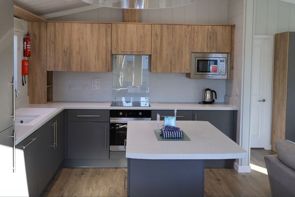 Becton Lodge open plan kitchen