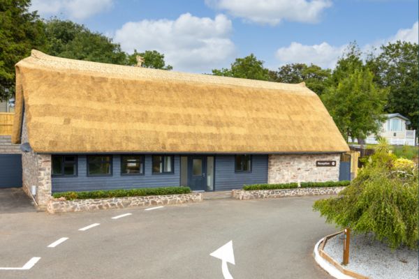 the thatched cottage exterior