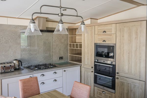 Premium caravan - open plan kitchen space