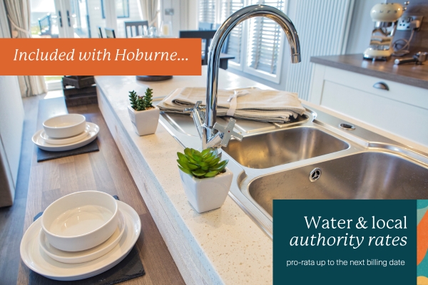 Lodge interior kitchen sink 