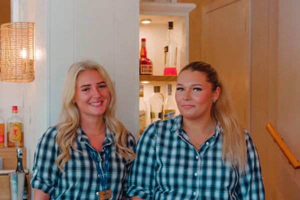 Employees at the coast house