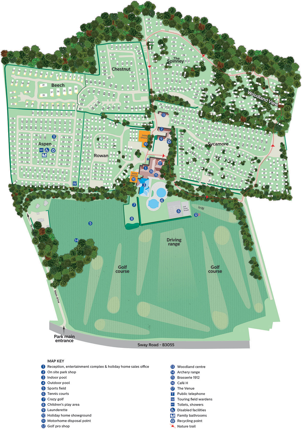 Hoburne Park Map