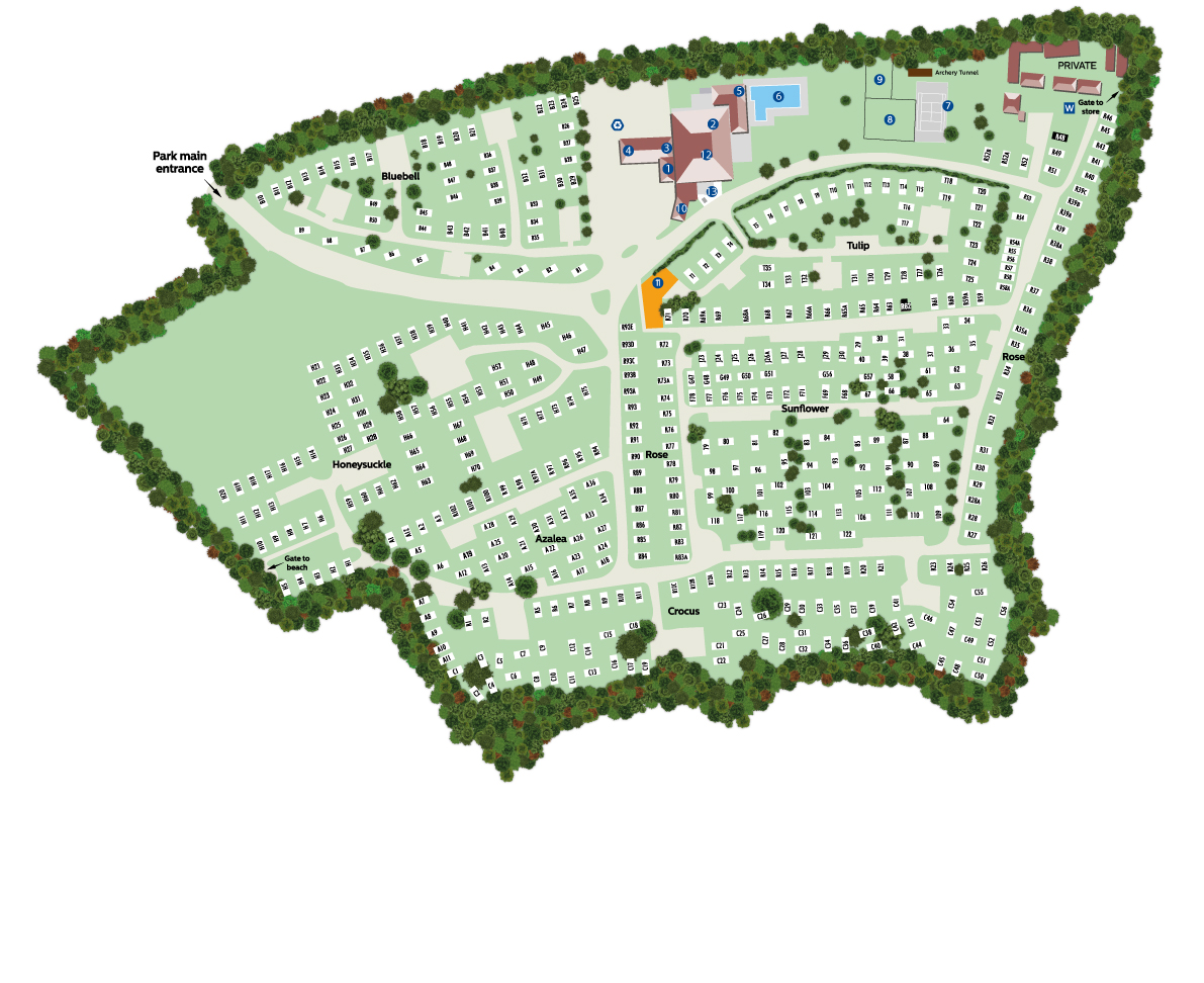 Hoburne Park Map