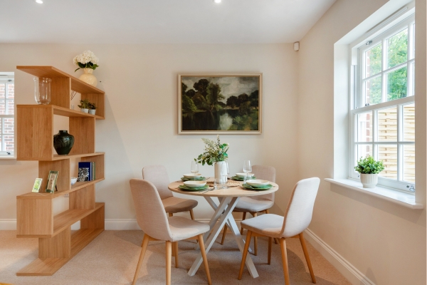 Lyndhurst Park show home dining space