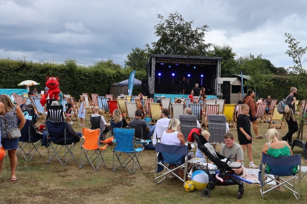 Party in the park atmosphere