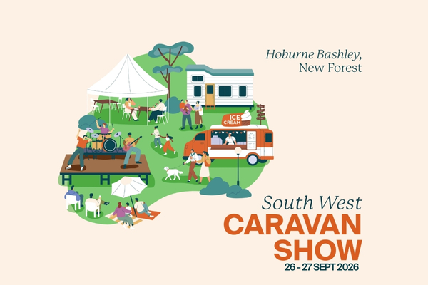 South West Caravan show graphic